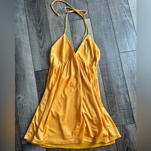 Superdown Orange Halter Dress